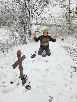 Praying in Bakhmut
